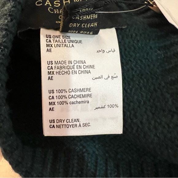 Charter Club Women's 100% Cashmere Cuffed Beanie Hat OS Deep Alpine Green $79.50 - Picture 3 of 3